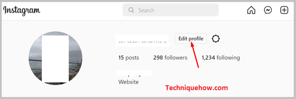 Edit Profile on instagram