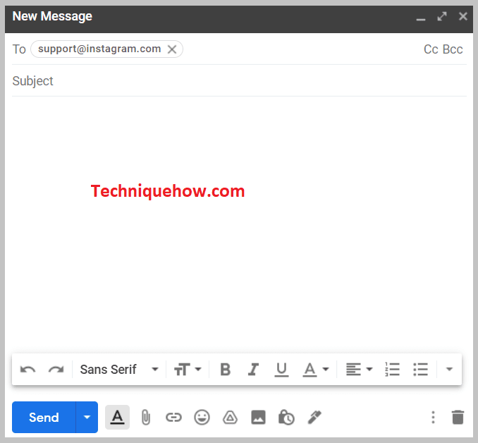 Email Instagram Support