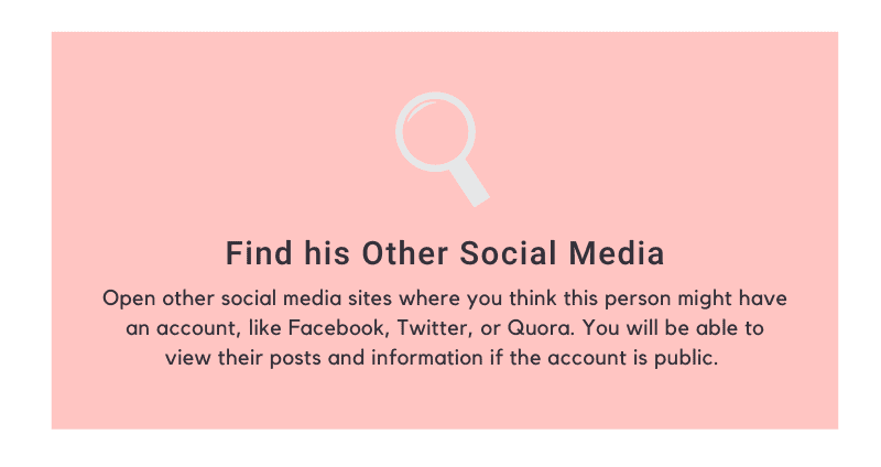Find his Other social media