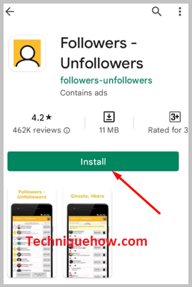 Followers -Unfollowers Install