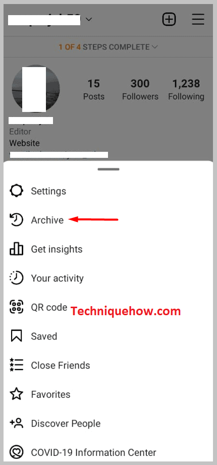 Go to Archive on mobile app