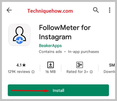 Google Play Store for instagram