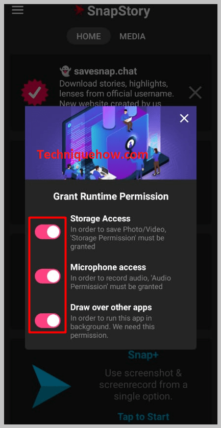 Grant the required permission