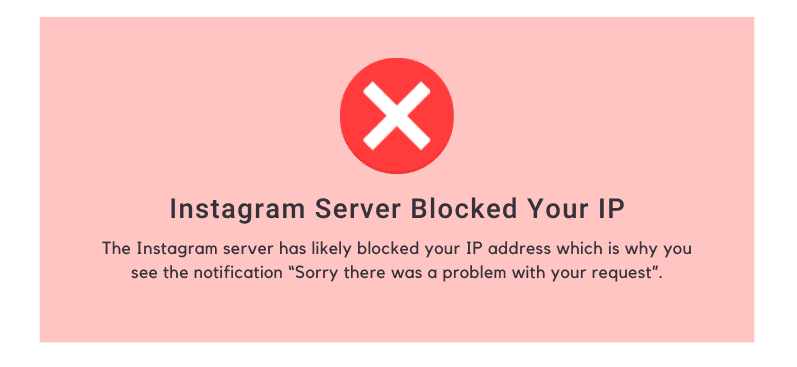 Instagram Server Blocked Your IP