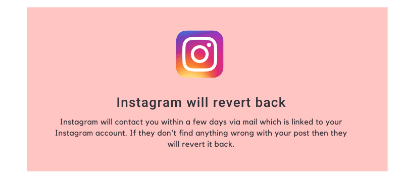 Instagram will revert back