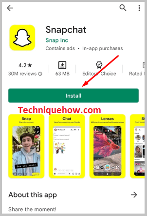 Install Snapchat