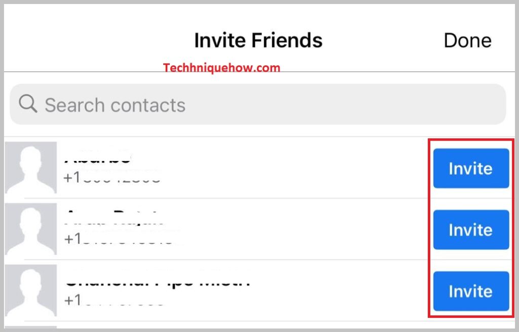 Invite Friends on iPhone