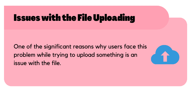Issues with the file uploading