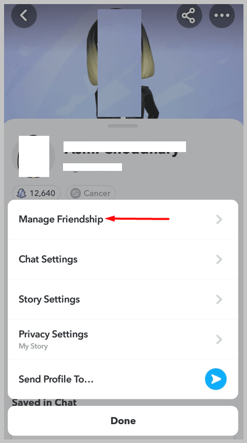Manage Friendship