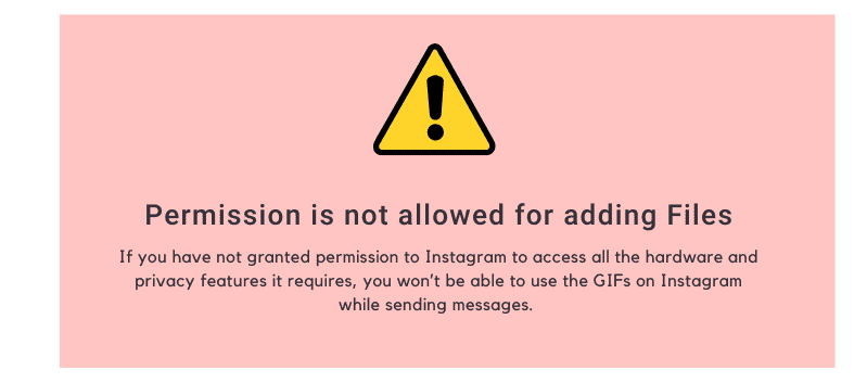 Permission is not allowed for adding Files