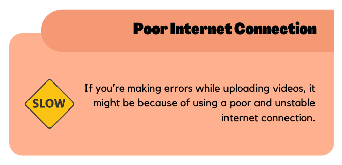Poor internet connection