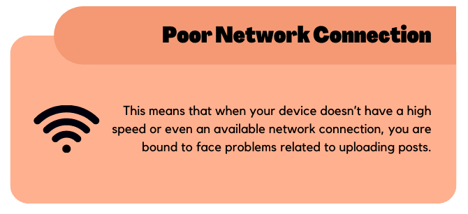 Poor network connection