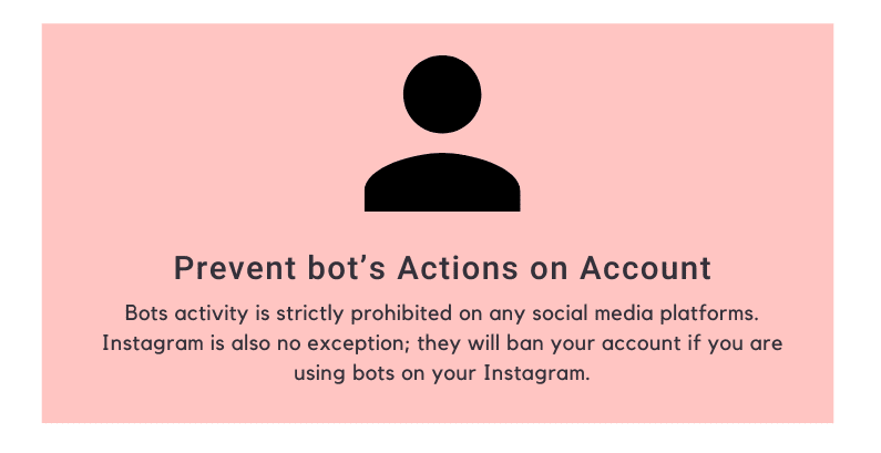 Prevent bot's Actions on Account