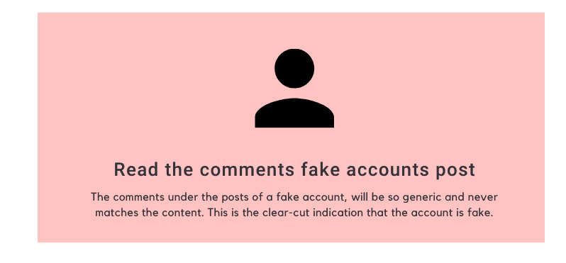 Read the comments Fake accounts Post