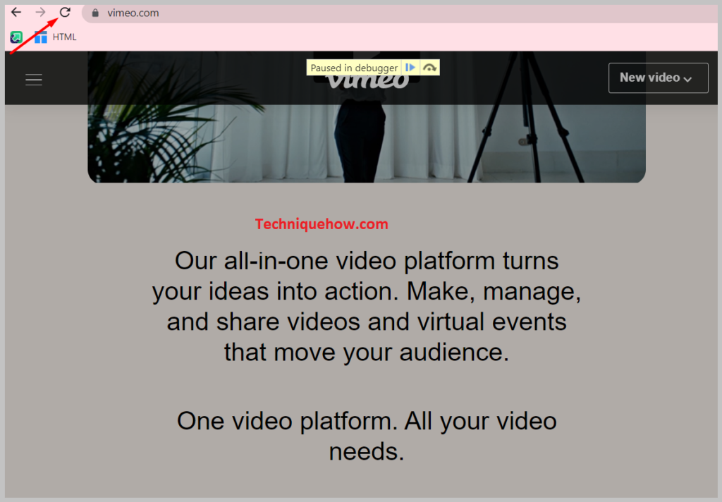Refresh the page