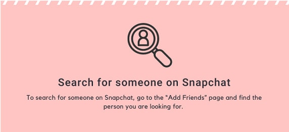 Search for someone on snapchat