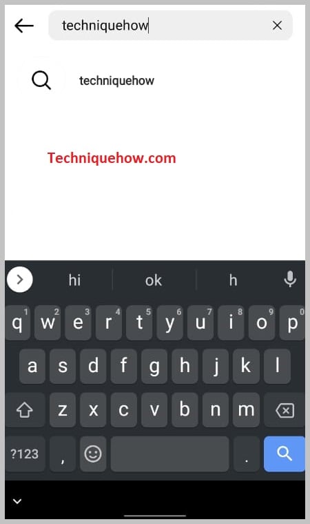 Search the username