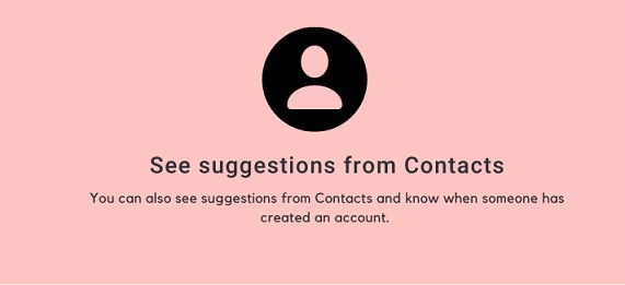 See suggestions from contact