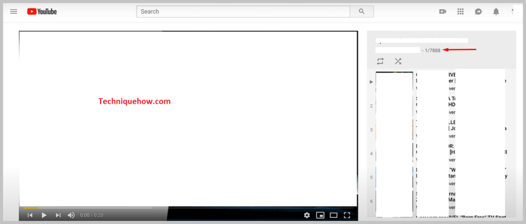 See the total number of videos