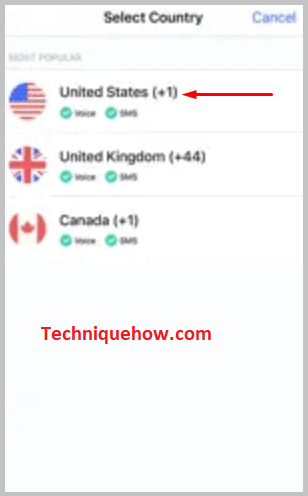 Select us number