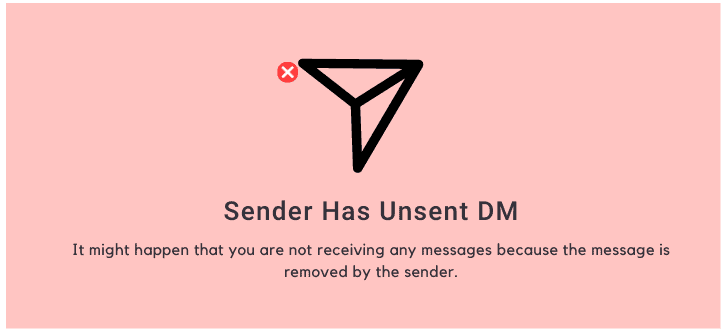 Sender Has Unsent DM