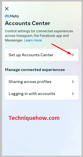 Set up Accounts Centre