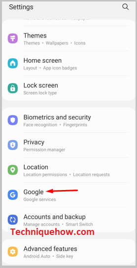 Settings on android