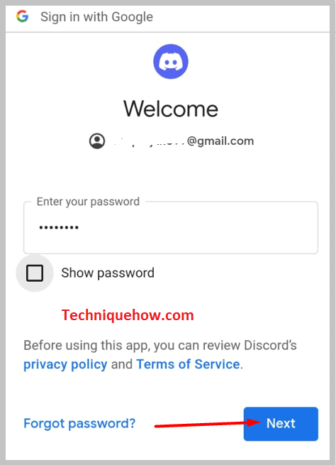 Sign in with Google Account on discord