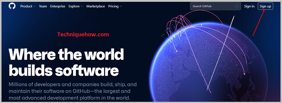 Signup button
