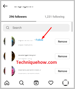 Tab-on-Follow