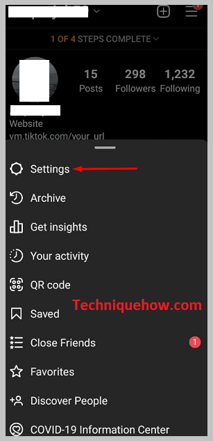 Tap Settings