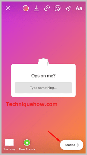 Tap-on-send-to-button