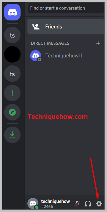 Tap on the User Settings option