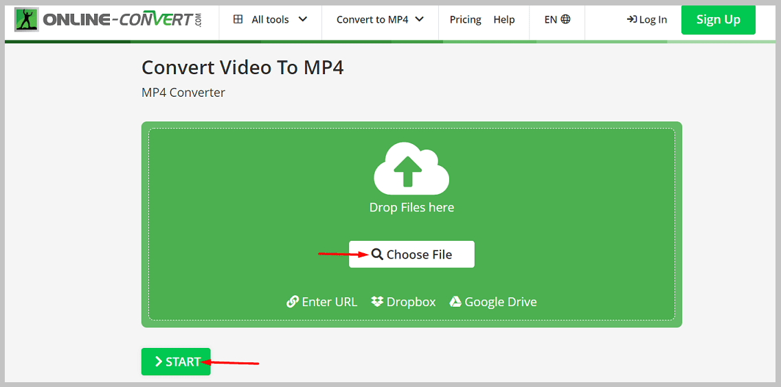 Tap on the option Choose File