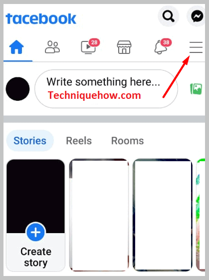 Three lines icon on top on andriod