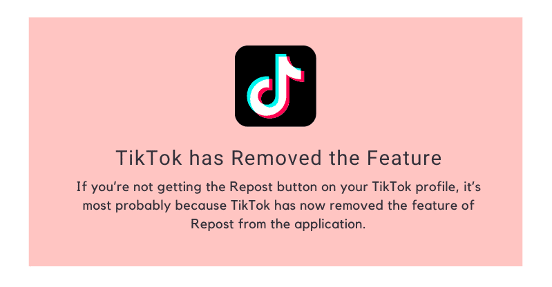 TikTok has removed the feature