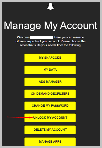 UNLOCK MY ACCOUNT