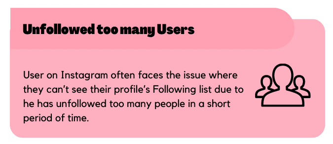Unfollowed too many users
