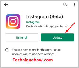 Update Instagram beta