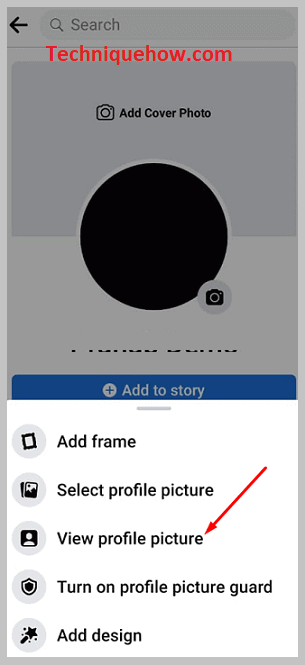 View Profile Picture on andriod