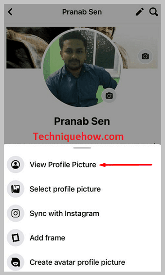 View Profile Picture on iPhone