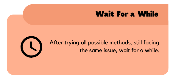 Wait for a While