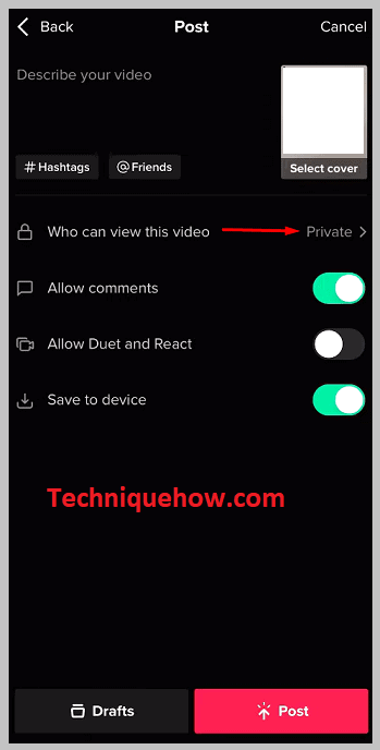 Who can view the video Private