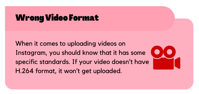 Wrong video format