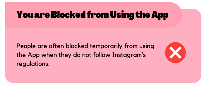 You are blocked from using the App