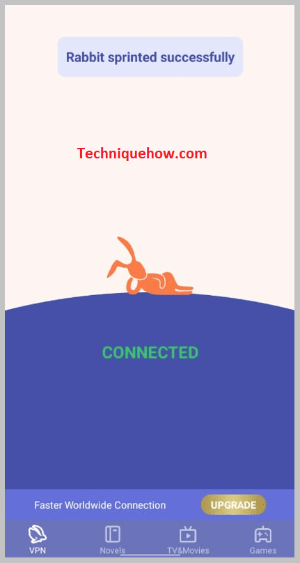 Your device would be connected
