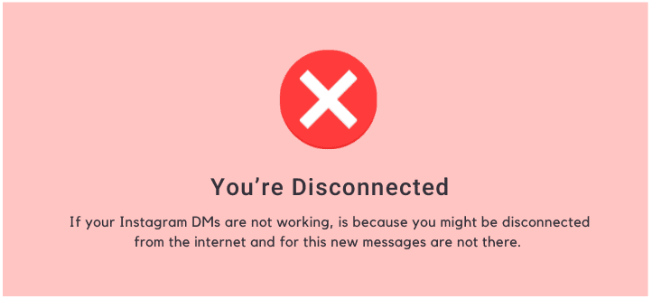 You're Disconnected