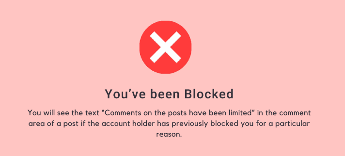 You've been Blocked