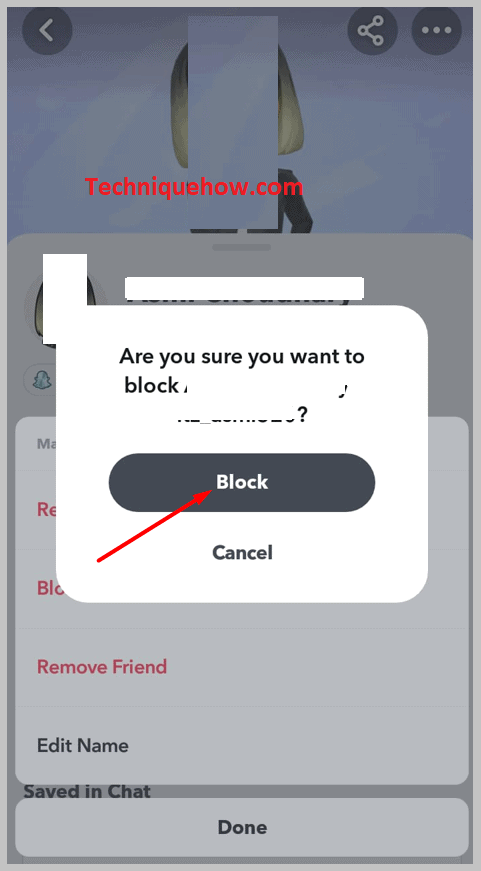 blocked and removed