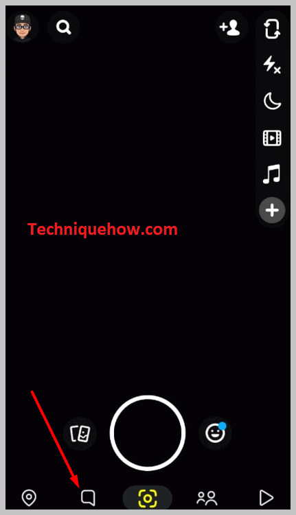 chat section on snapchat app